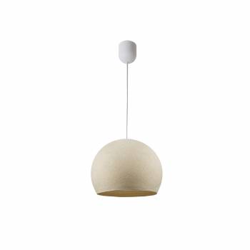 Simple ecru S cupola - Single Pendant lamp - La Case de Cousin Paul