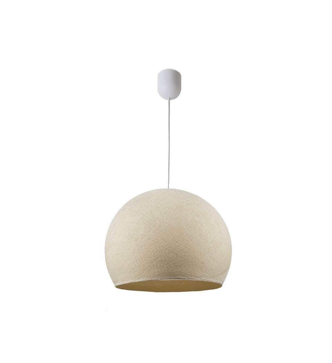 Simple pack ecru cupola - Single Pendant lamp - La Case de Cousin Paul