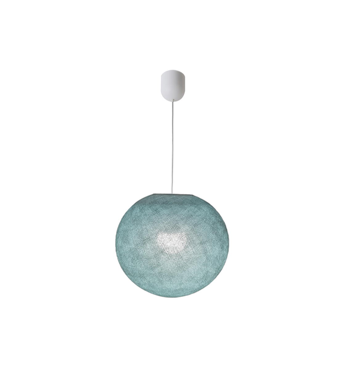 Simple green grey S globe - Single Pendant lamp - La Case de Cousin Paul