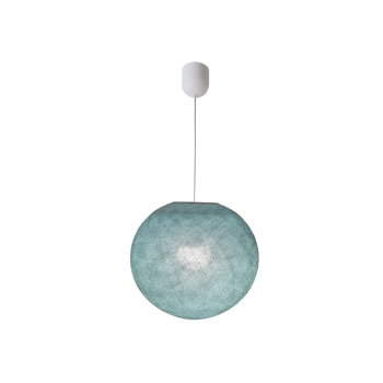 Simple green grey S globe - Single Pendant lamp - La Case de Cousin Paul