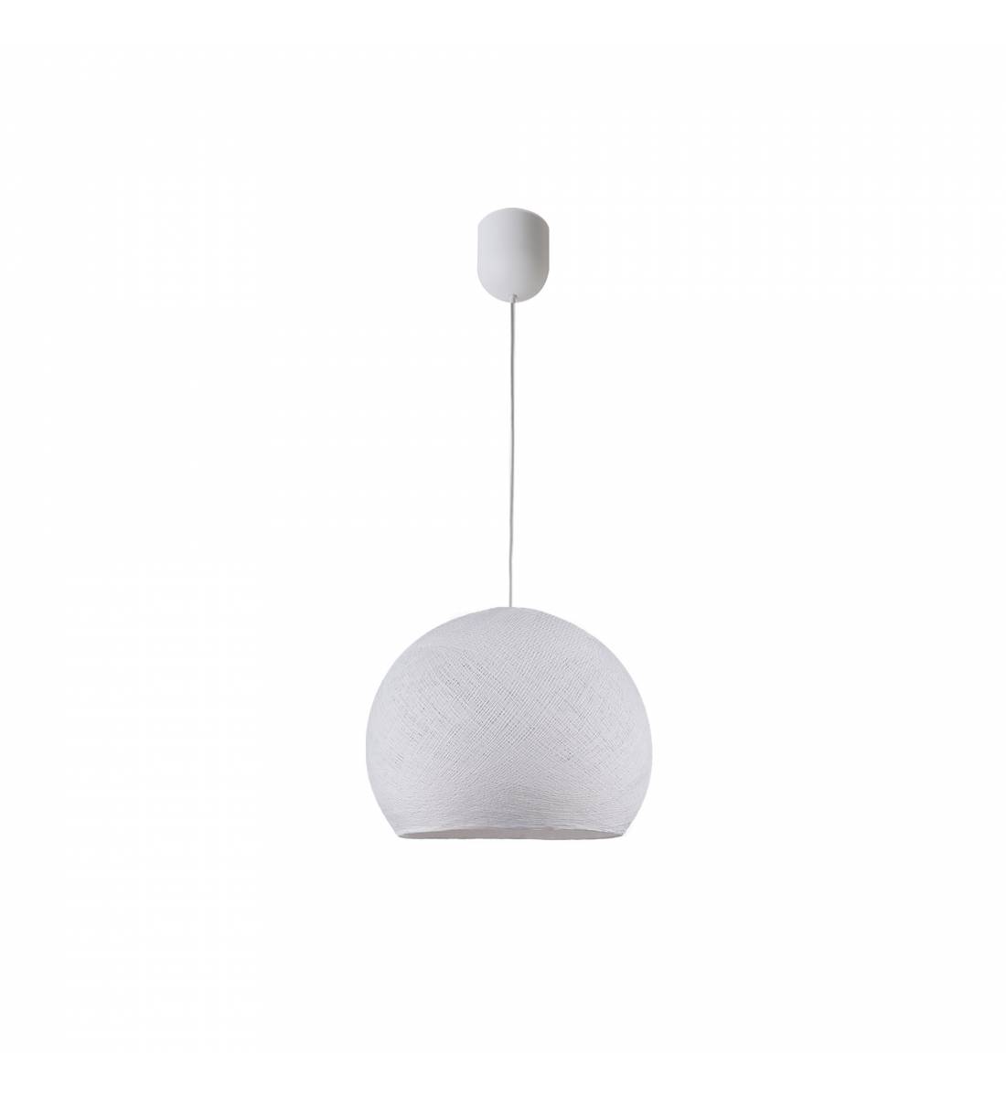 Suspension simple coupole S blanc - Suspension simple - La Case de Cousin Paul