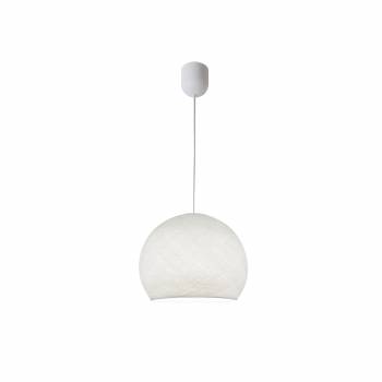 Simple white S cupola - Single Pendant lamp - La Case de Cousin Paul