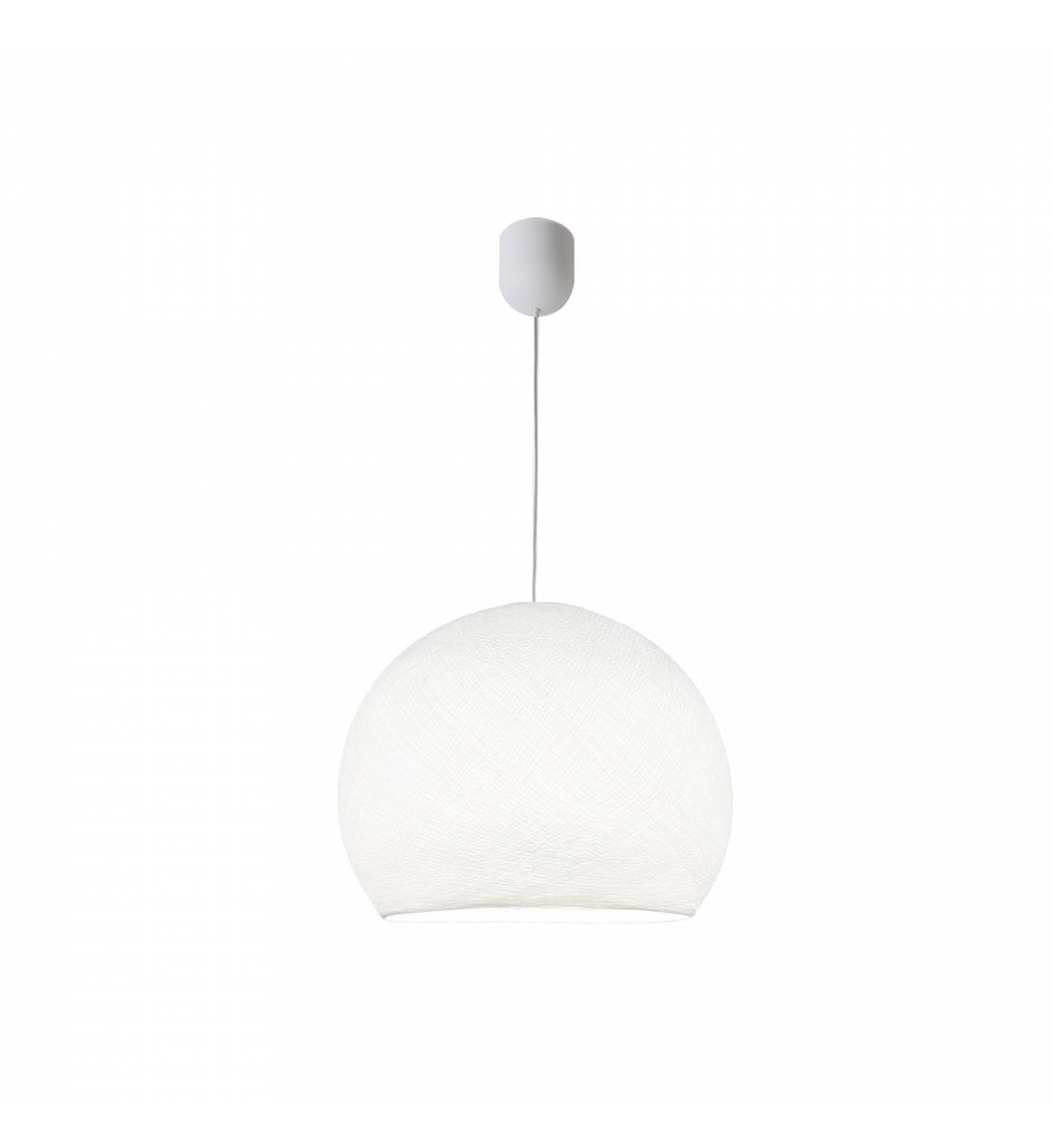 Simple white L cupola - Single Pendant lamp - La Case de Cousin Paul