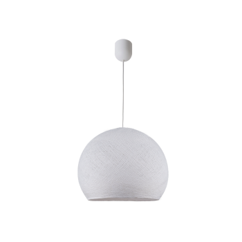 Simple white L cupola - Single Pendant lamp - La Case de Cousin Paul