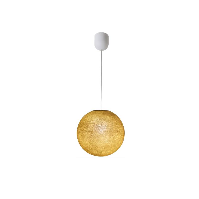 Simple mustard S ball - Single Pendant lamp - La Case de Cousin Paul