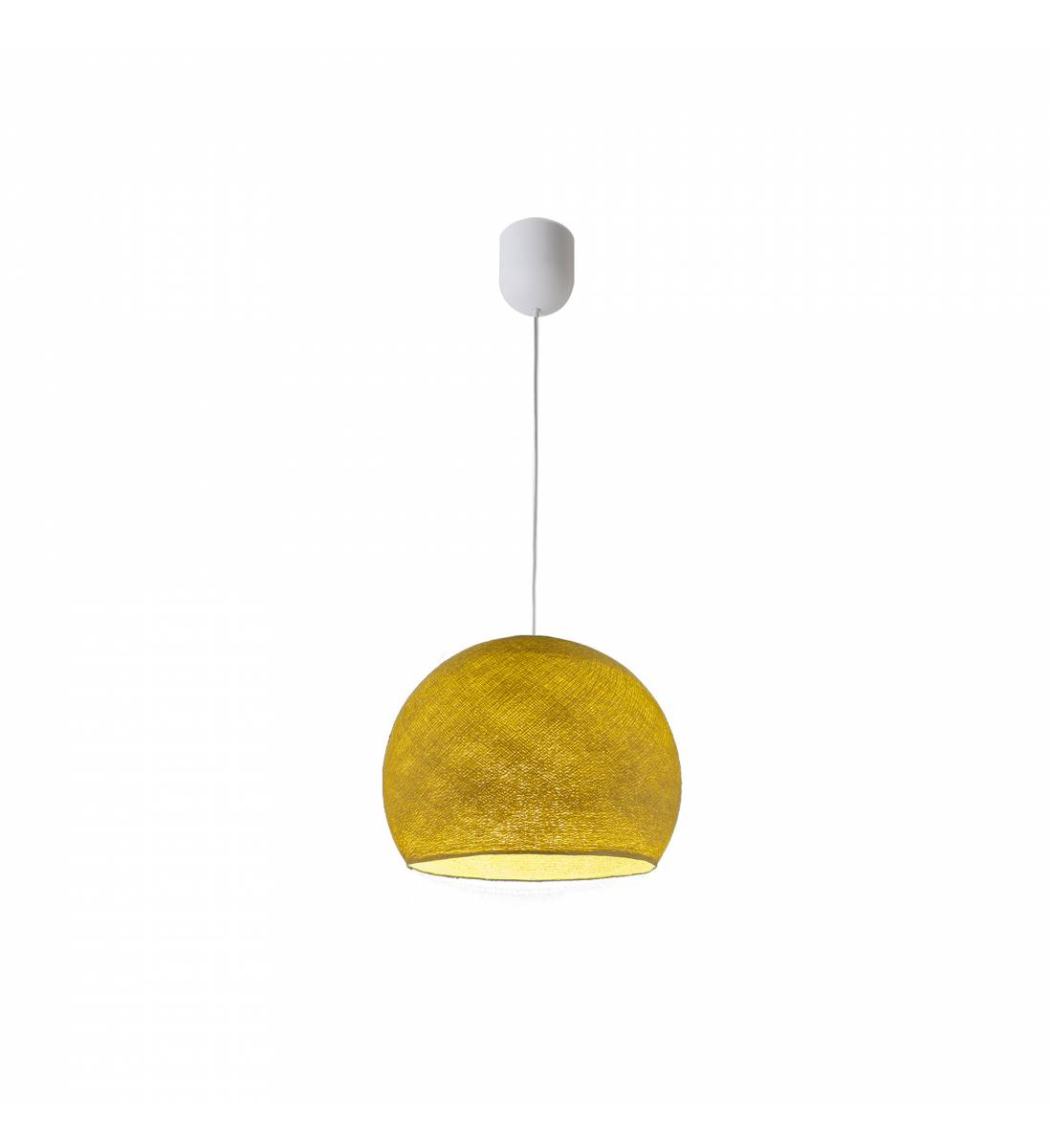 Simple mustard S cupola - Single Pendant lamp - La Case de Cousin Paul