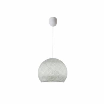 Simple pearl grey S cupola - Single Pendant lamp - La Case de Cousin Paul