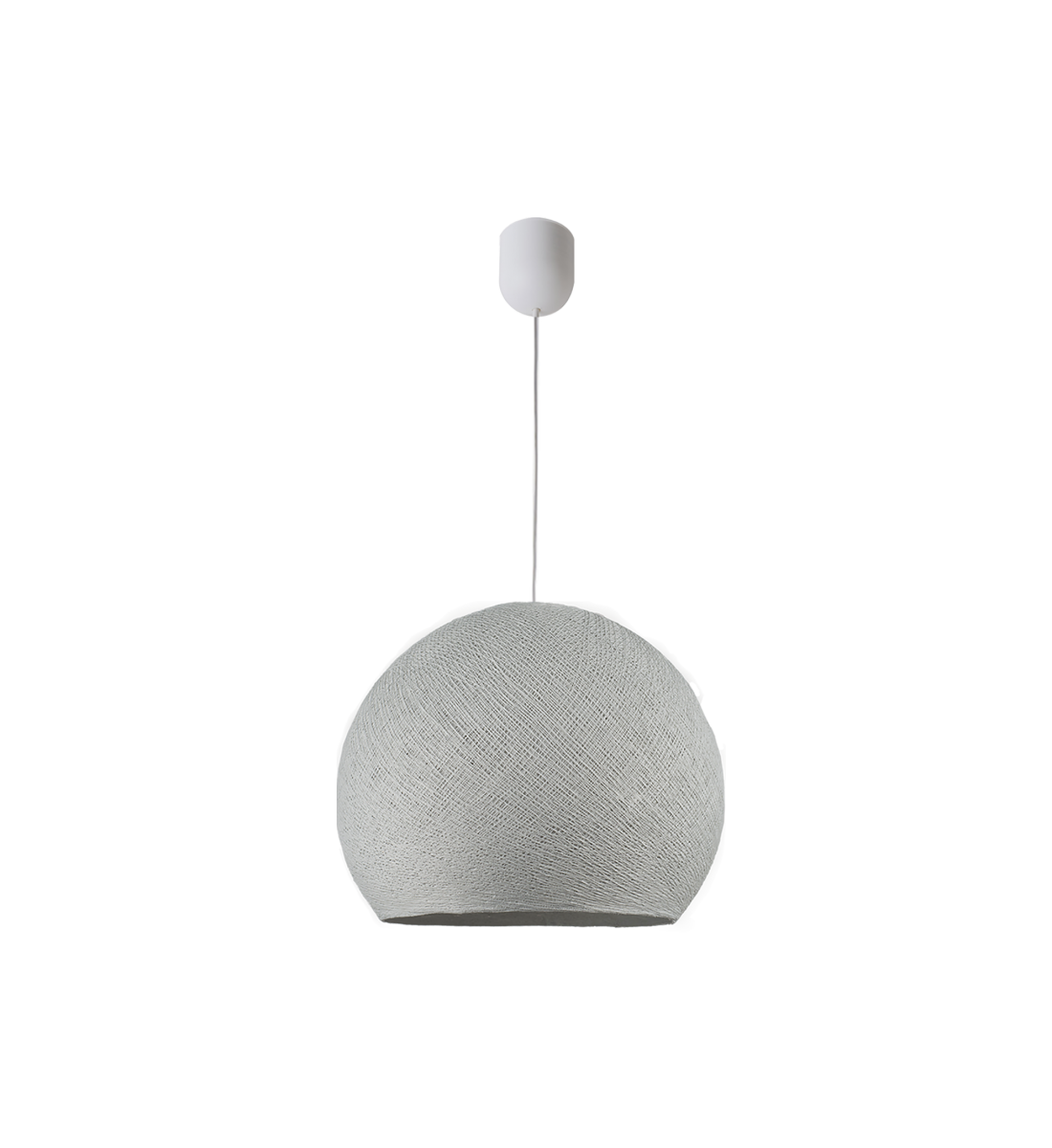 Simple pearl grey L cupola - Single Pendant lamp - La Case de Cousin Paul