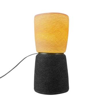 Lampe BAoBA - anthracite / linen - Lamp Baoba - La Case de Cousin Paul