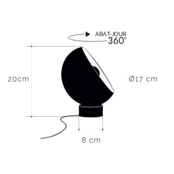 Bebop, verstelbare tafellamp met ballampen raw, 17cm - Tafellamp - La Case de Cousin Paul