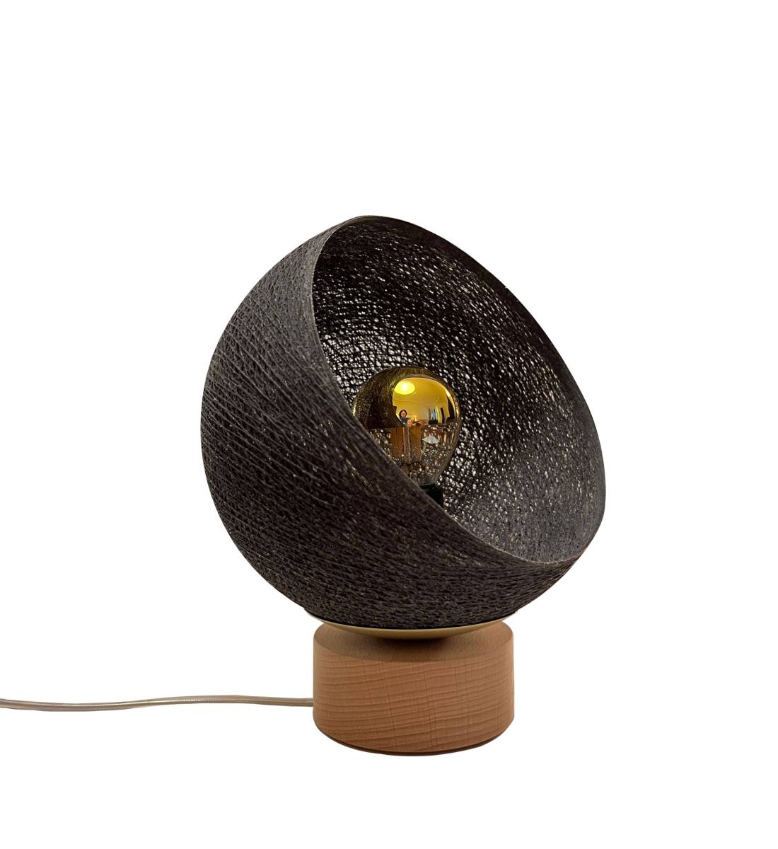 Bebop, adjustable table lamp with globe anthracite 17cm - Table lamp - La Case de Cousin Paul