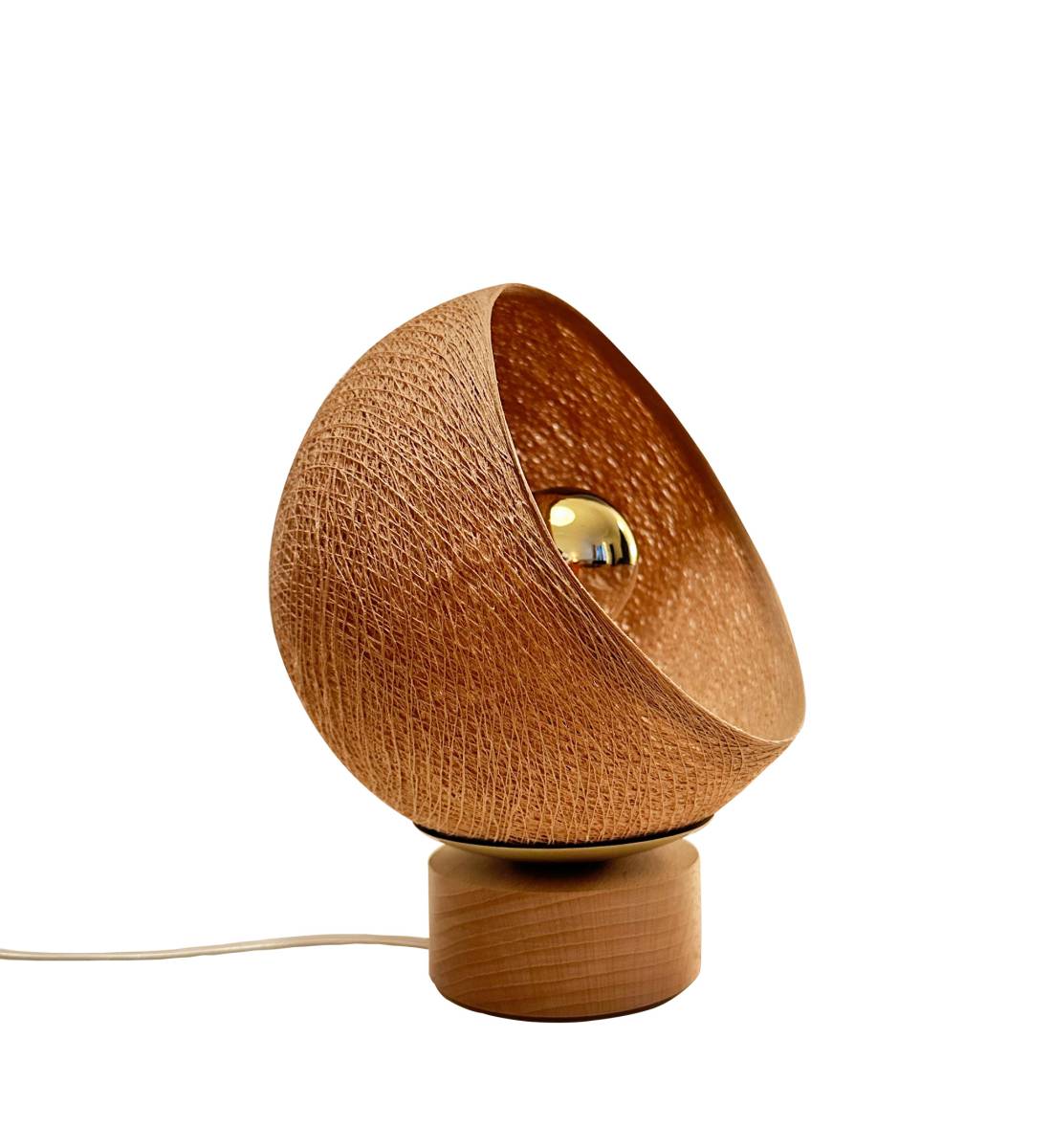 Bebop, Tischlampe mit Lampenschirm zu 360° drehbar, Nude - Tischlampe - La Case de Cousin Paul