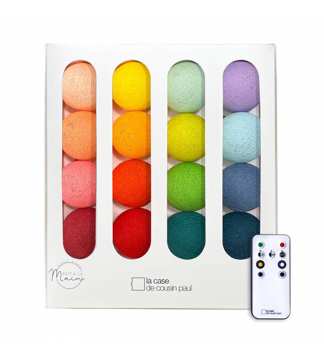 Rainbow - Renoviert - LED Lichterketten Boxen - La Case de Cousin Paul