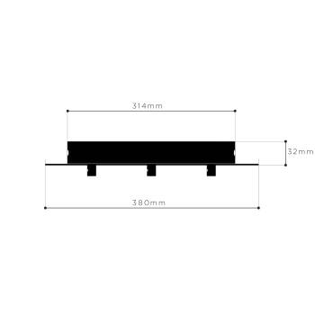 Ceiling fixture 3 cupolas 31 - green grey - ecru - pearl grey - Ceiling light 3 - La Case de Cousin Paul