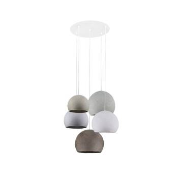 Ceiling fixture 5 cupolas - Grey - Ceiling light 5 - La Case de Cousin Paul