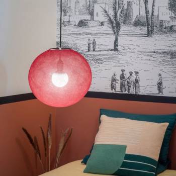 Globe Light Ruby Ø 36cm - Private sales - La Case de Cousin Paul