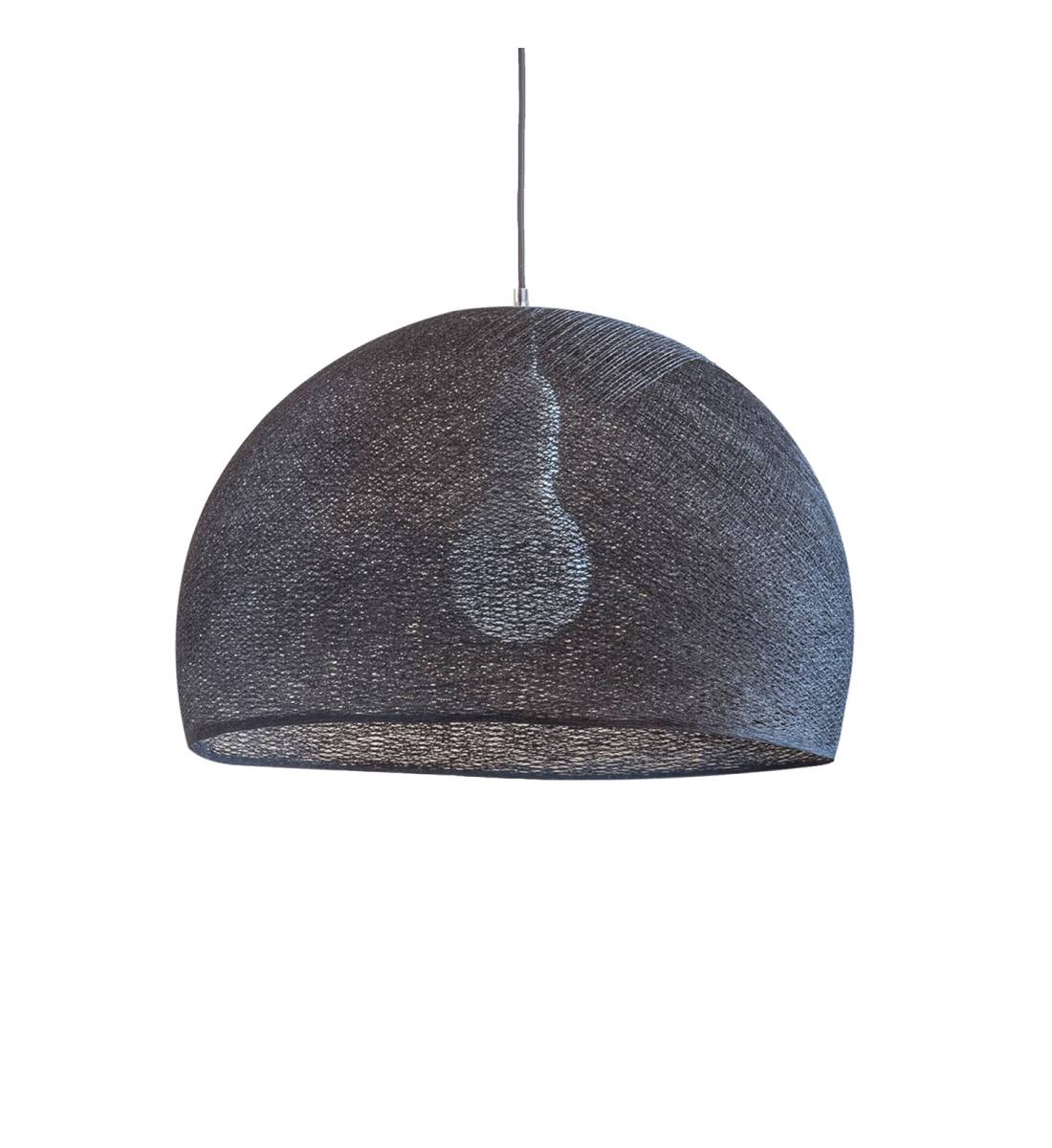 Dome Anthracite Ø 67cm - Refurbished - Single Pendant lamp - La Case de Cousin Paul