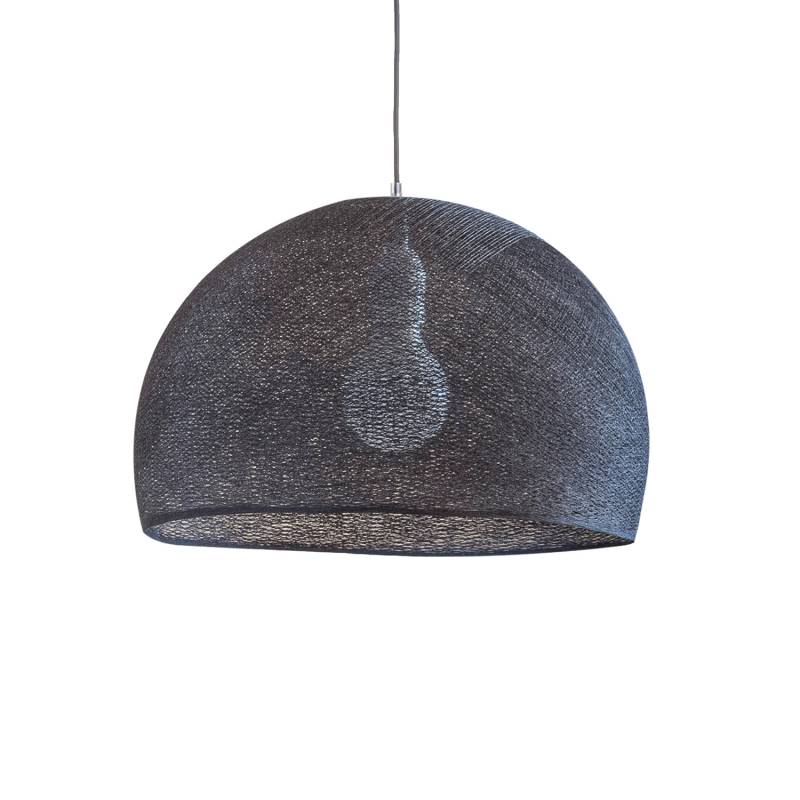 Dome Anthracite Ø 67cm - Refurbished - Single Pendant lamp - La Case de Cousin Paul