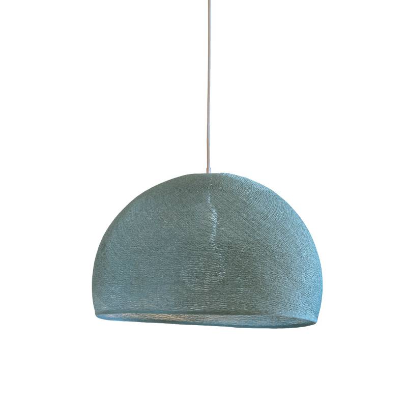 Dome green grey Ø 67cm - Refurbished - Single Pendant lamp - La Case de Cousin Paul