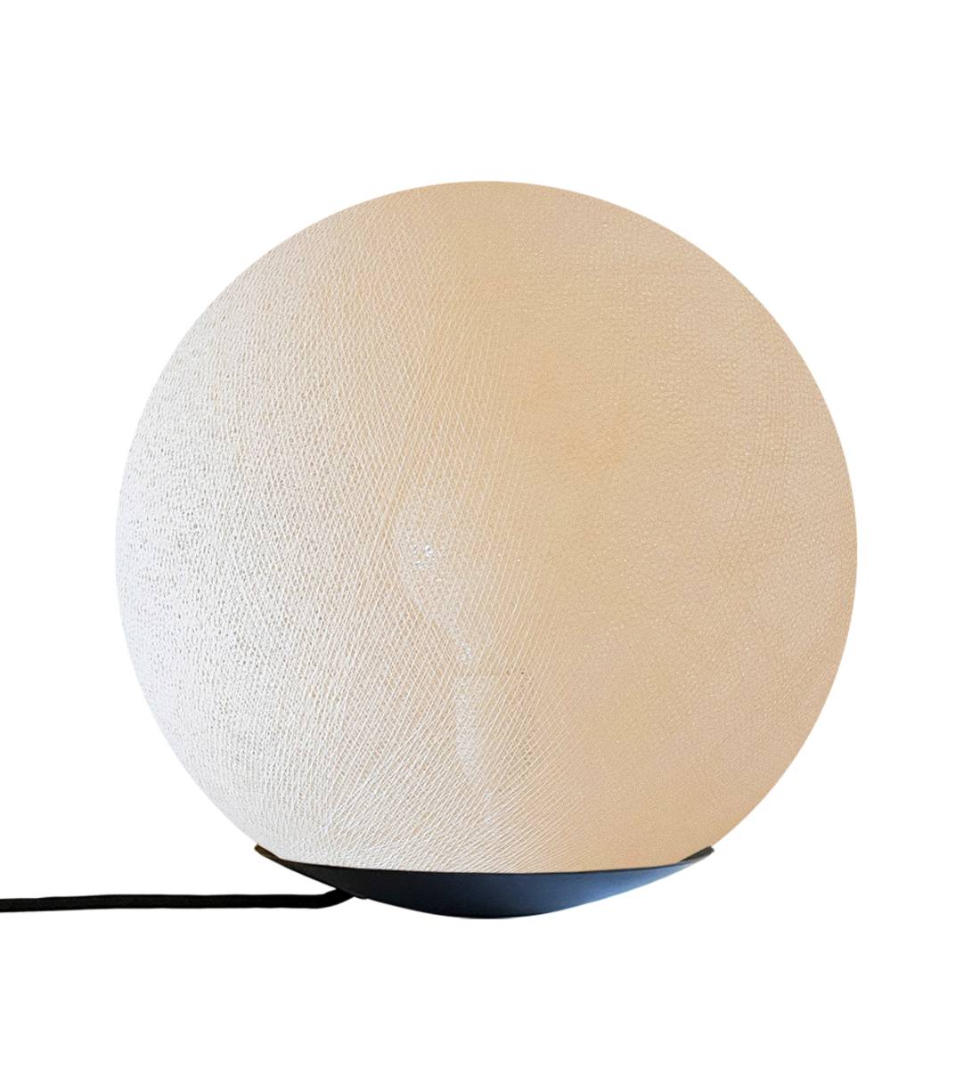 Tango, Magnetic table lamp with globe ecru 25cm - Refurbished - Table lamp - La Case de Cousin Paul