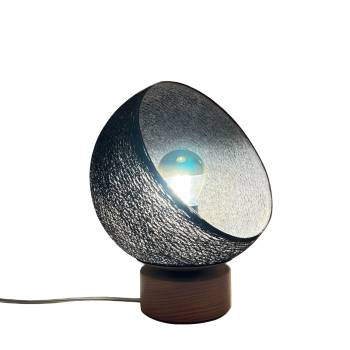 Bebop, Tischlampe mit Lampenschirm zu 360° drehbar, anthracite - Renoviert - Tischlampe - La Case de Cousin Paul