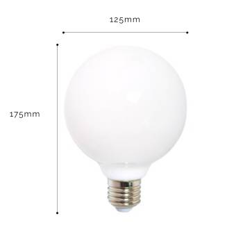 Ampoule LED Opaline 125mm - Ampoules - La Case de Cousin Paul