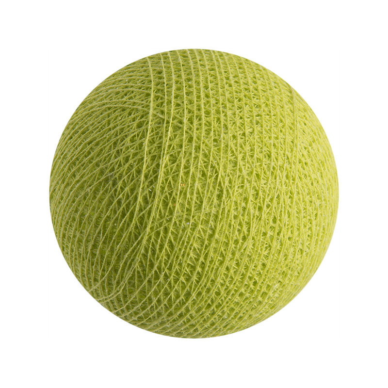 boule tissée pour guirlande - vert anis - L'Original ballen - La Case de Cousin Paul