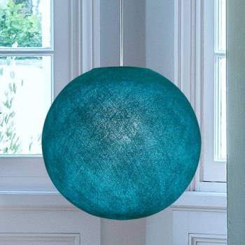 Globe turquoise - Abat-jour globe - La Case de Cousin Paul