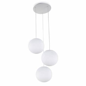 Ceiling fixture 3 white globes S - Ceiling light 3 - La Case de Cousin Paul