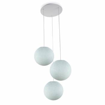 Ceiling fixture 3 azure globes S - Ceiling light 3 - La Case de Cousin Paul