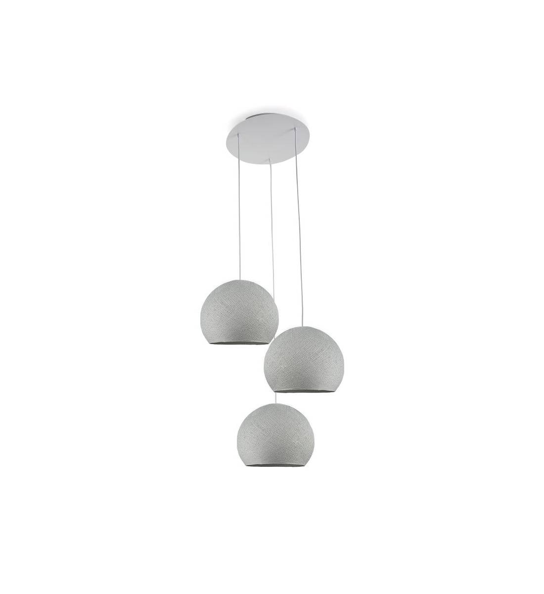 Ceiling fixture 3 pearl grey cupolas S - Ceiling light 3 - La Case de Cousin Paul