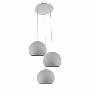 Ceiling fixture 3 pearl grey cupolas S - Ceiling light 3 - La Case de Cousin Paul