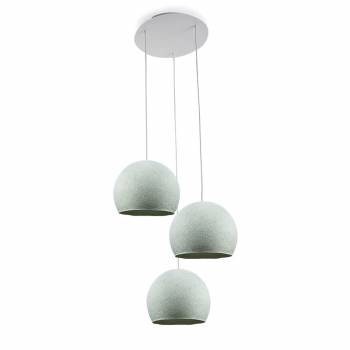 Ceiling fixture 3 azure cupolas S - Ceiling light 3 - La Case de Cousin Paul