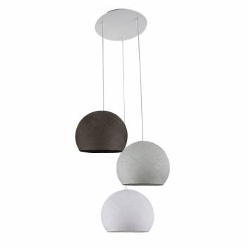 Ceiling fixture 3 cupolas S - White - Pearl Gray - Graphite - Ceiling light 3 - La Case de Cousin Paul