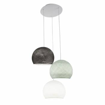 Ceiling fixture 3 cupolas S - White - Pearl Gray - Graphite - Ceiling light 3 - La Case de Cousin Paul