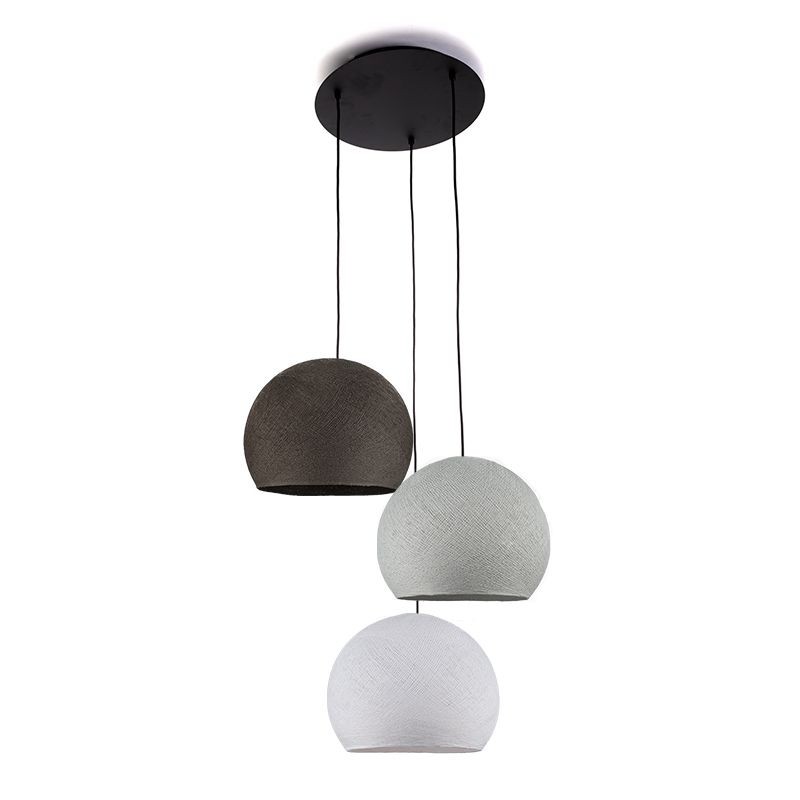 Ceiling fixture 3 cupolas S - White - Pearl Gray - Graphite - Ceiling light 3 - La Case de Cousin Paul