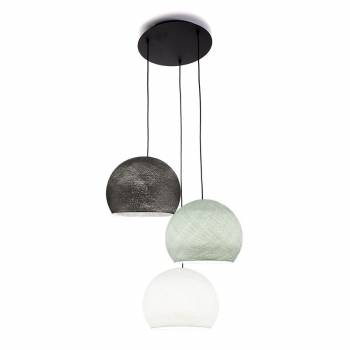 Ceiling fixture 3 cupolas S - White - Pearl Gray - Graphite - Ceiling light 3 - La Case de Cousin Paul