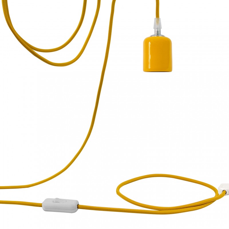 Mobile hanging fixture Liberty yellow - Mobile Light fixture - La Case de Cousin Paul