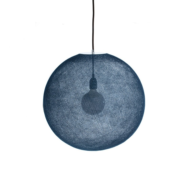 Globe Light XL Petrol blue Ø 50cm - Lampshades globe light - La Case de Cousin Paul