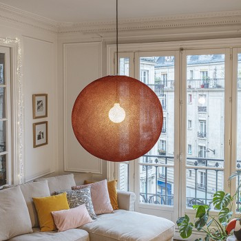 Globe Light XXL Terracotta Ø 67cm - Single Pendant lamp - La Case de Cousin Paul