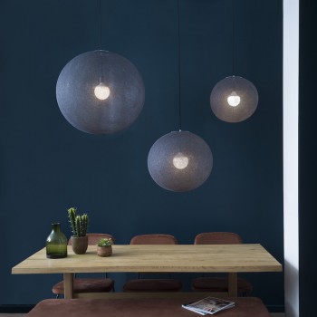 Globe Light XL Petrol blue Ø 50cm - Lampshades globe light - La Case de Cousin Paul