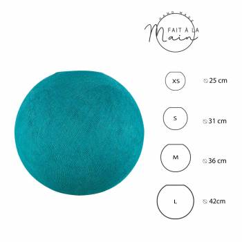 turquoise - Lampshades globe - La Case de Cousin Paul