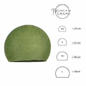 olive green - Lampshades domes - La Case de Cousin Paul