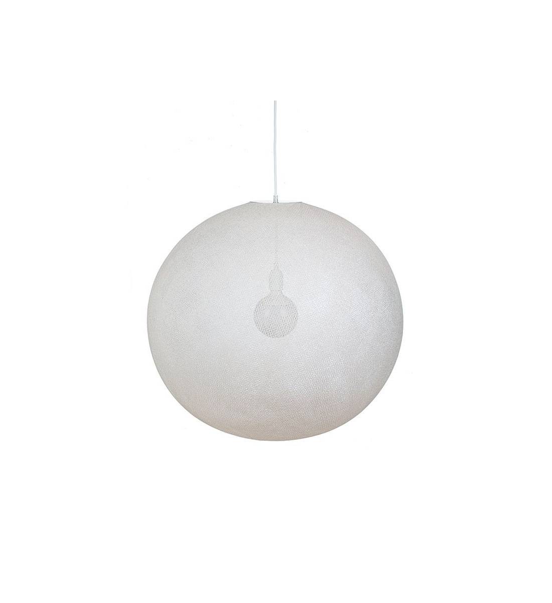 Ballampen Light XXL Ecru Ø 67cm - Gerenoveerd - La Case de Cousin Paul