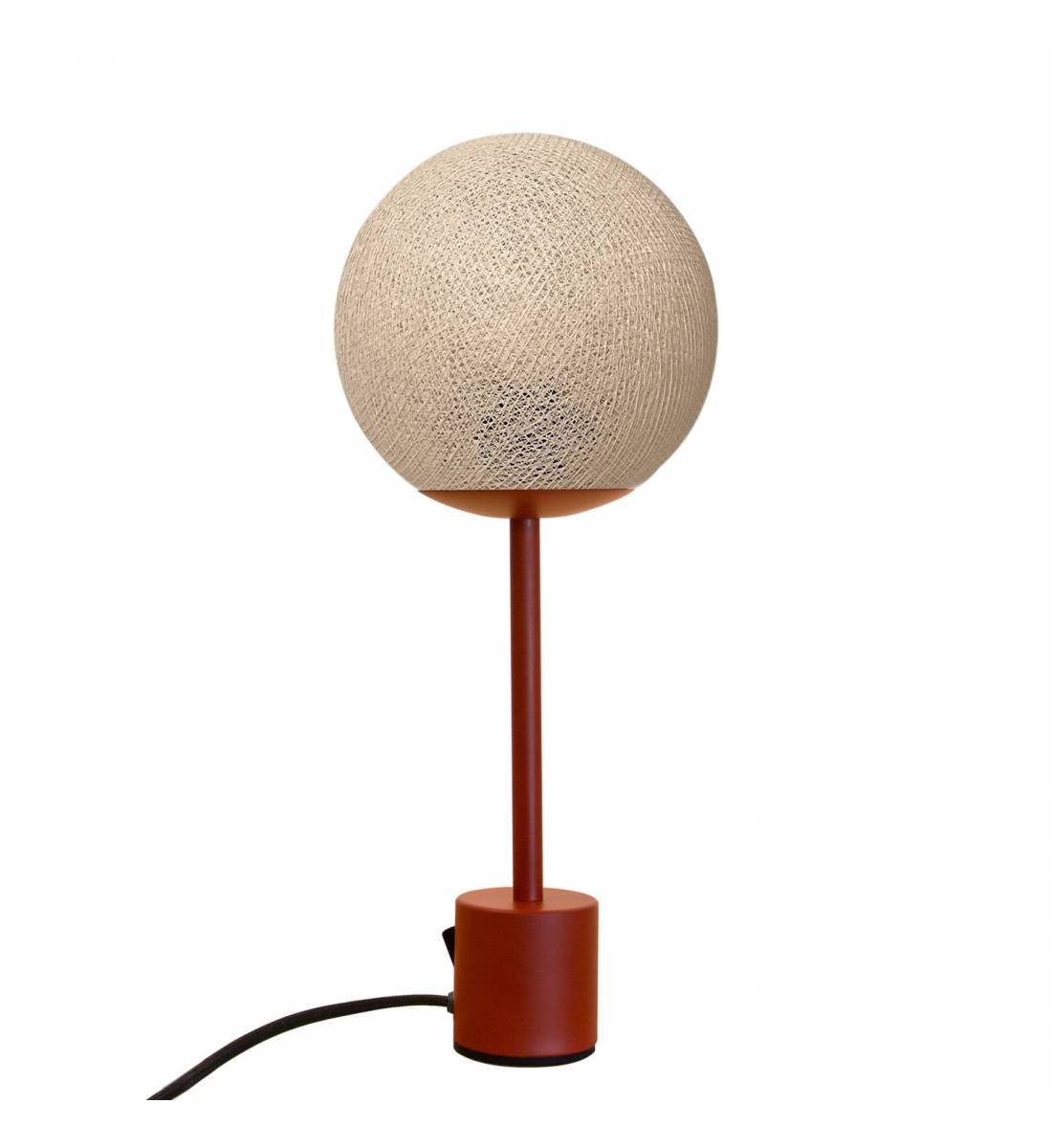 Lampe APAPA terracotta - ecru - Lámpara Apapa - La Case de Cousin Paul