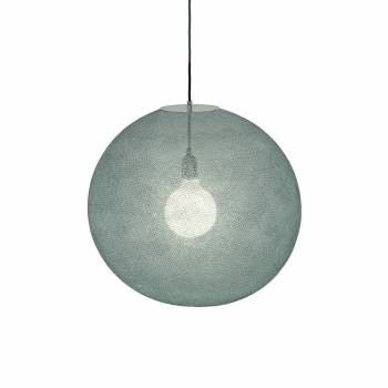 Abat-jour globe Vert de Gris 50 et sa suspension - Suspension simple - La Case de Cousin Paul