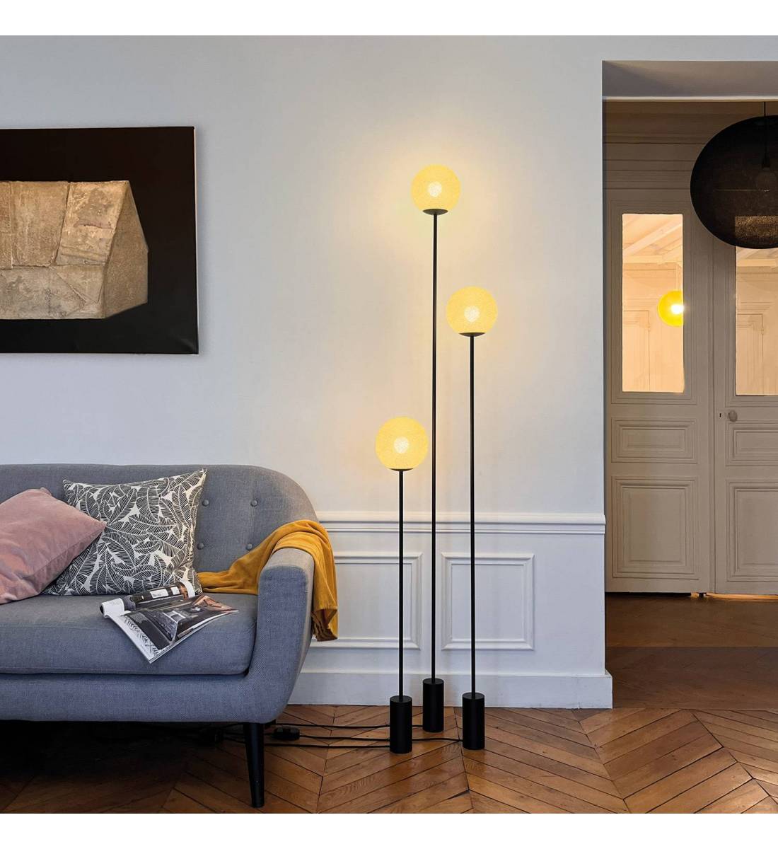 Lampadaire design Granpapa 145 - Ecru - Lampadaire - La Case de Cousin Paul