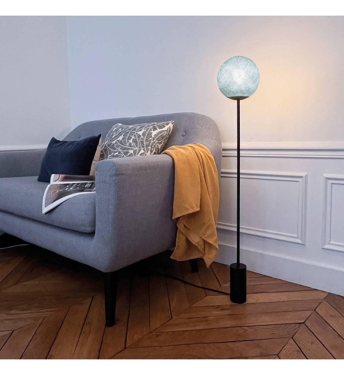 Lampadaire design Granpapa 101 - Azur - Lantarentje - La Case de Cousin Paul