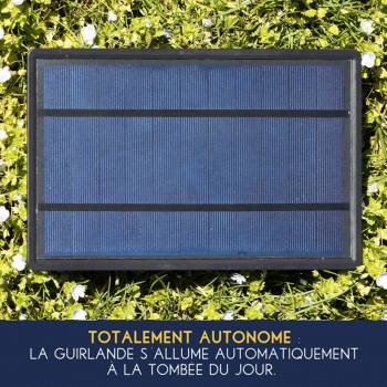 Transparent new Guinguette solar string light - 5m - Guirlandes Guinguettes Solaires - La Case de Cousin Paul